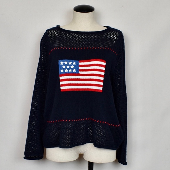 (Norton Studio) American Flag Sweater - Picture 2 of 8